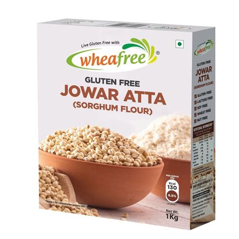 Wheafree Gluten Free Jowar Atta Sorghum Flour 1Kg At Rs 120 Pack