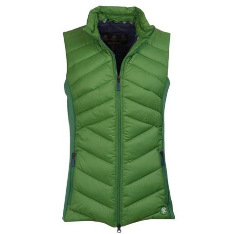 Barbour Gilet Lgi0021gn54 Green Womens From Ahernes Of Hellifield Uk