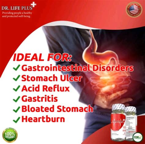 Dr Life Plus Solutions For Gastrointestinal Disorders Stomach Ulcers Acid Reflux Bloated