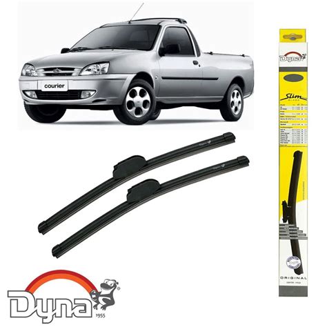 Par Palheta Limpador de Parabrisa Ford Courier 1997 à 2013 Slim Blade