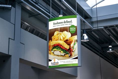 Download This Free Indoor Advertisjng Poster Mockup Designhooks