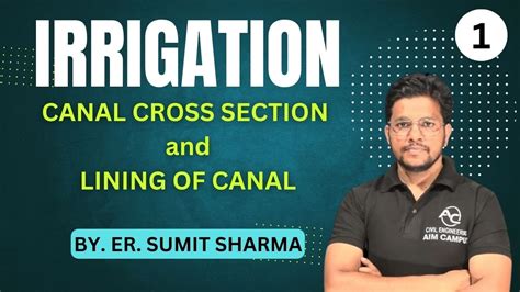 CANAL CROSS SECTION And LINING OF CANAL YouTube