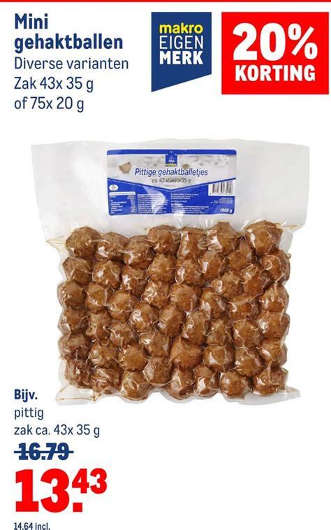 Mini Gehaktballen Aanbieding Bij Makro