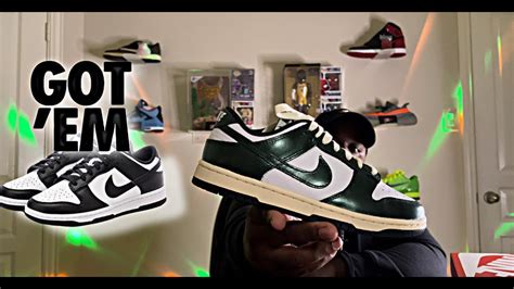 NIKE DUNK LOW VINTAGE GREEN ON FOOT REVIEW FINALLY COPPED ON THE