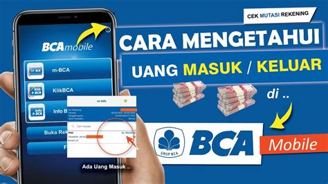 Cara Melihat Riwayat Transaksi Di Bca Mobile Cek Uang Masuk Dan