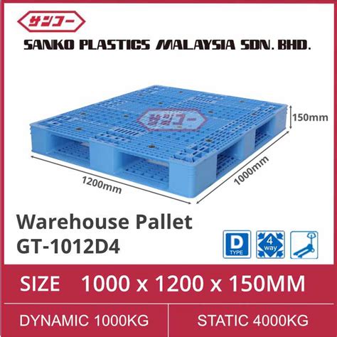 Warehouse Pallet GT 1012D4 Sanko Plastic