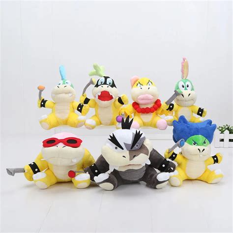 Super Mario plush Koopalings Plush Toys Wendy LARRY IGGY Ludwig Roy Morton Lemmy Koopa Plush ...