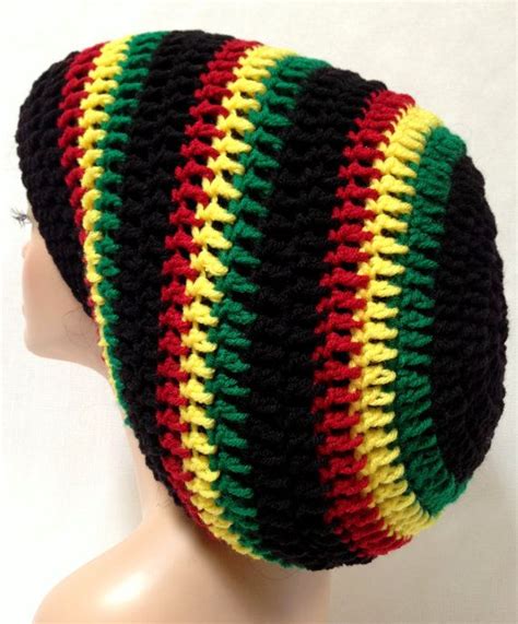 Black Mega Rasta Tam Crochet Rasta Tam Xl Dreadlocks Tam Etsy