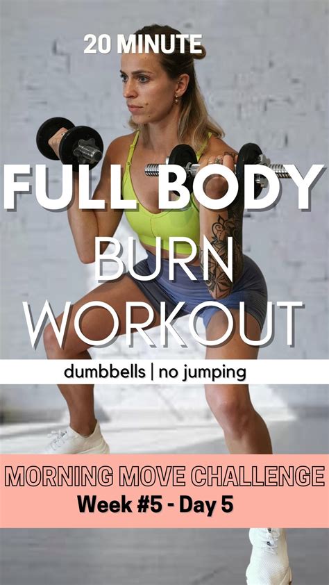 Min Dumbbell Full Body Burn No Jumping No Repeat Weeks