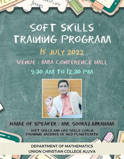 Soft Skills Training Program Union Christian College Department Of