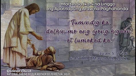 Baclaran Church Live Mass Martes Sa Ika Na Linggo Ng Apatnapung Araw