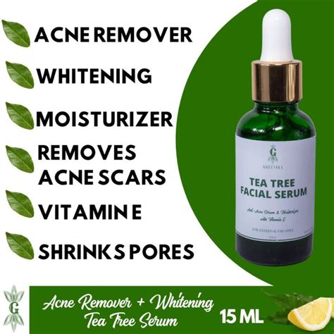 [ Acne Remover Whitening ] 15ml Greenika Tea Tree Facial Serum Anti