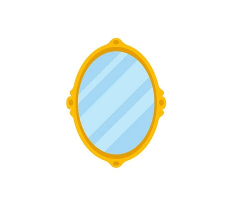 Premium Vector | Mirror vector isolated icon. Emoji illustration ...