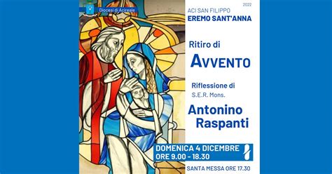 Ritiro Di Avvento Presiede Il Vescovo Raspanti Diocesi Di Acireale