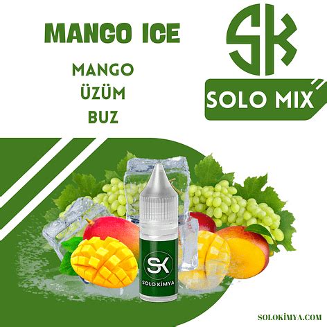 Mango Ice Ml Mix Aroma Solokimya Aroma Marketi