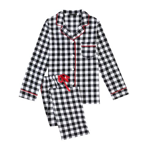 2pc Lightweight Flannel Womens Pajama Sets Noble Mount