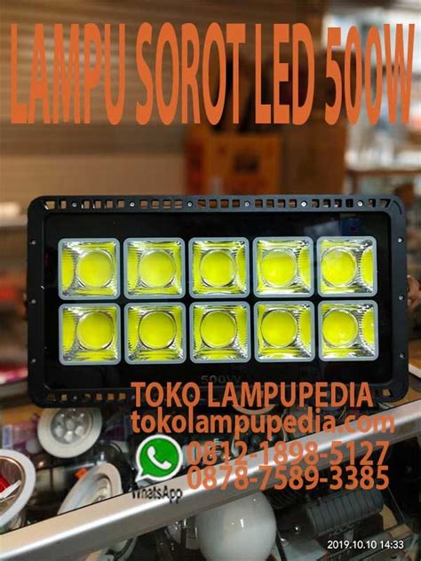 Jual Lampu Sorot LED 500W Big Chip On Board Toko Lampupedia