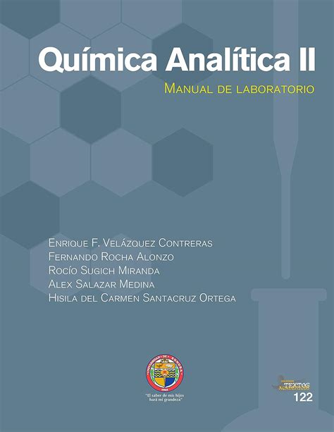 Amazon Qu Mica Anal Tica Ii Manual De Laboratorio Colecci N Textos