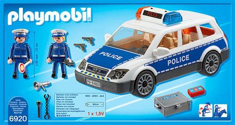 Playmobil Voiture De Policiers Avec Gyrophare Et Sir Ne City