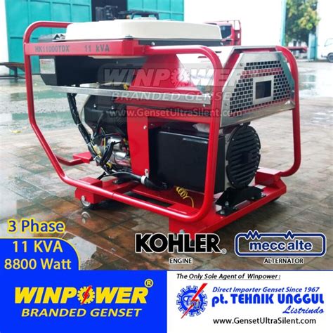 Genset Kohler 10 KVA Open Mecc Alte 8000 Watt HK11000TDX Jual