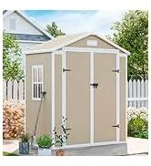 Amazon Cdcasa X Ft Storage Shed Waterproof Resin Outdoor