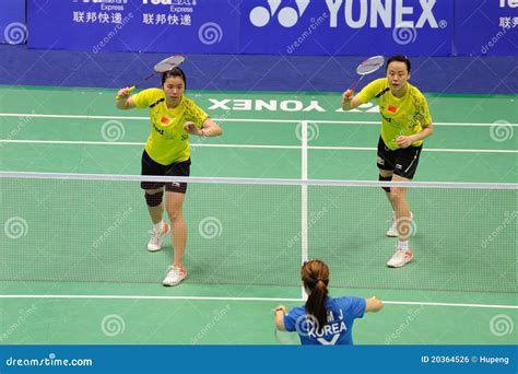 Women S Doubles Badminton Asia Championships Editorial Photo