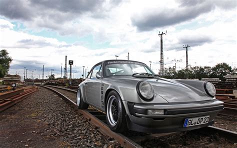 Download Porsche 911 On Train Tracks Wallpaper