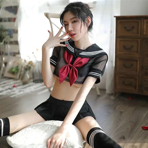 Lolita Erotik Cosplay Kost M Renci Okul K Z Niforma K Yafet Seksi