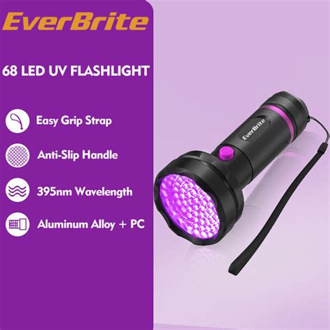 Everbrite Black Light Flashlight Led Uv Flashlights Nm