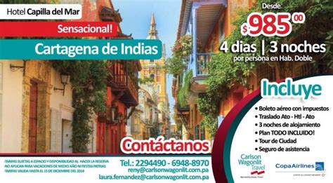 Vacaciones En Cartagena de Indias Todo Incluido. - PromoDescuentos Panamá