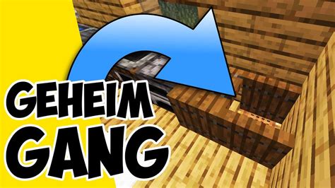 Wie Baut Man Einen Geheimgang In Minecraft Minecraft Geheimen Eingang