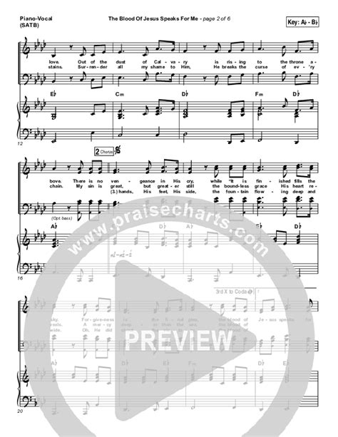 The Blood Of Jesus Speaks For Me Sheet Music Pdf Travis Cottrell