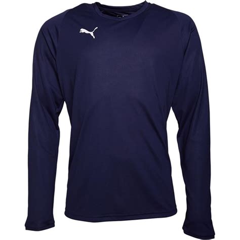 Buy Puma Mens Liga Core Long Sleeve Jersey Peacoatpuma White