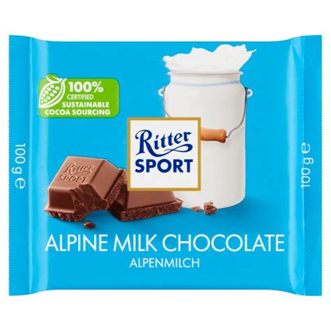 Ritter Sport Czekolada Mleczna Alpejska 100 G