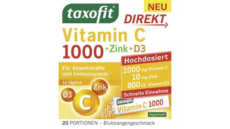 Taxofit Vitamin C 1000 Zink D3 Direkt online bestellen MÜLLER