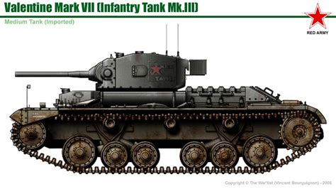 British Infantry Tank Mkiii Valentine Mkvii