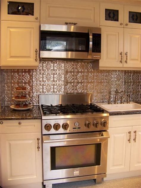 Tin Ceiling Tiles For Kitchen Backsplash Things In The Kitchen