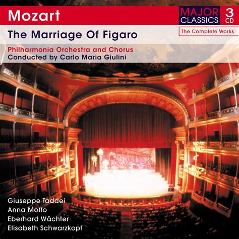 Mozart The Marriage Of Figaro 3cd Box Set Uk