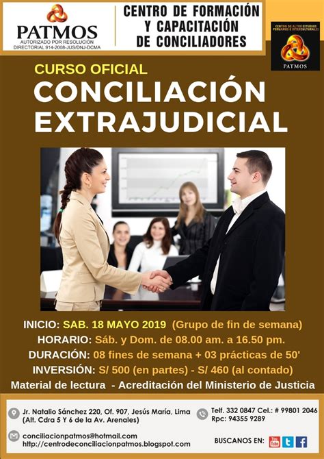 Cursos De Conciliaci N Extrajudicial Mayo Conciliaci N Y