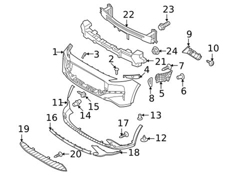 Bumper Components Front For Hyundai Santa Fe World Oem Parts