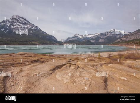 Barrier Lake And Mount Baldy Landscape Stock Photo Alamy