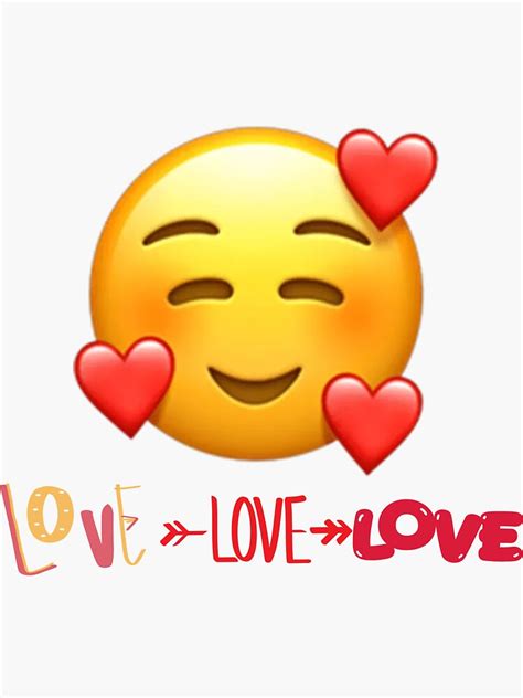 "Love emoji" Sticker for Sale by AnburDesigns | Redbubble