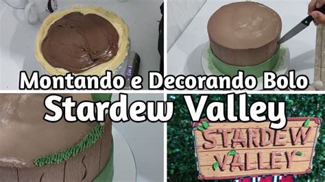 Montando E Decorando Bolo Tema Stardew Valley Youtube