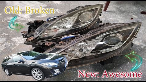 2010 Mazda 6 Front Headlight Replacement YouTube