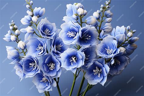 Premium Ai Image Floral Arrangement With A Beautiful Delphiniums Flower