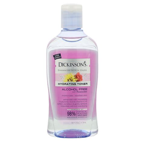 Dickinson Brands Enhanced Witch Hazel Hydrating Toner With Rosewater