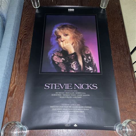 Hbo Stevie Nicks Concert Poster Original Vintage Rolled See