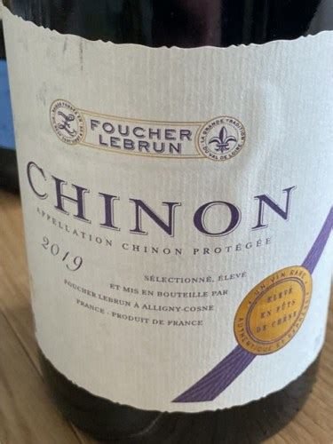 2019 Foucher Lebrun Chinon Vivino US