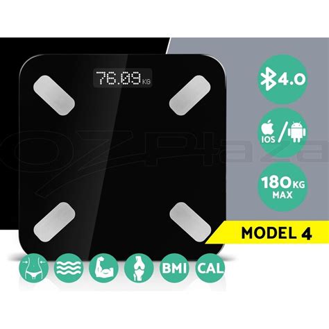 Everfit Body Scale Digital Bathroom Scales Fat 180kg Electronic Monitor Bmi Cal Ebay