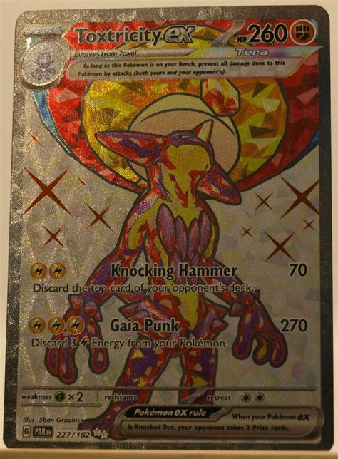 Pokemon Paradox Rift Toxtricity Ex Secret Double Rare Ebay